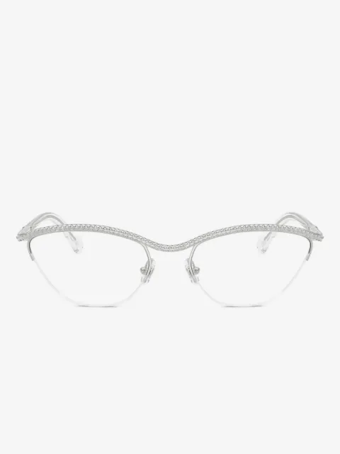 Swarovski Eyewear crystal-embellished cat-eye glasses