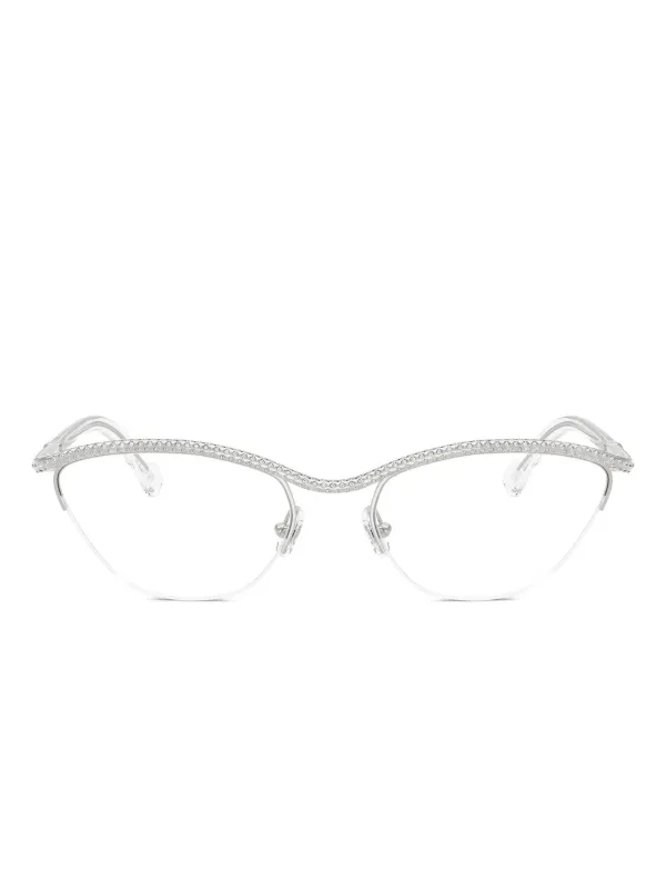 SWAROVSKI キャットアイ サングラス クリスタル装飾 30314468_60231449_600.jpg