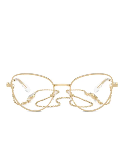 Swarovski Eyewear crystal-embellished cat eye-frame glasses