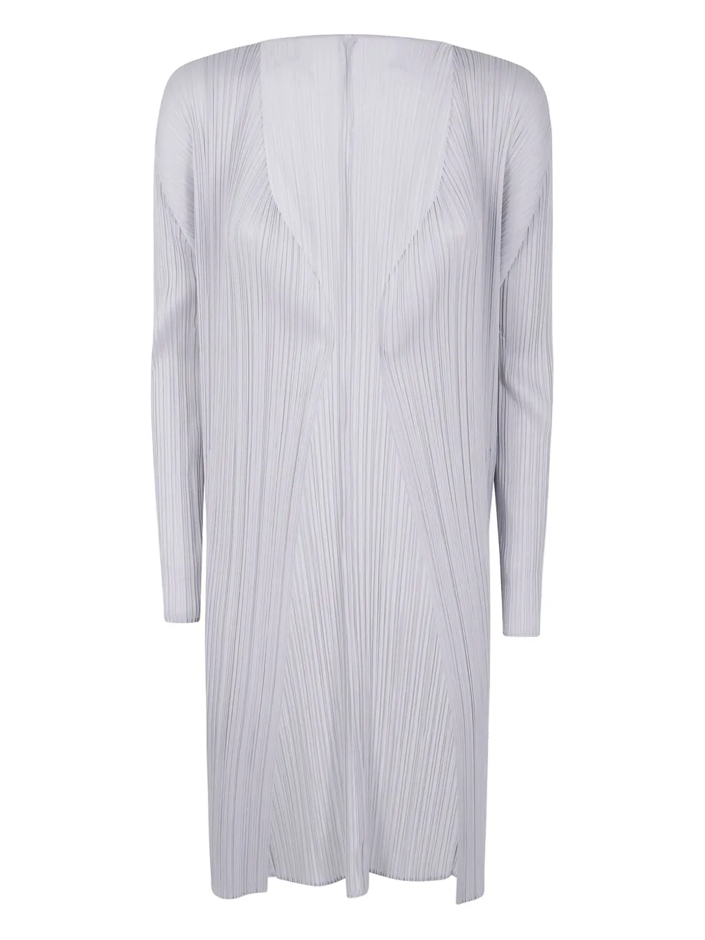Pleats Please Issey Miyake pleated cardi-coat | Grey | Image 1