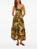 FARM Rio Botanical Forest-print crop top - Green