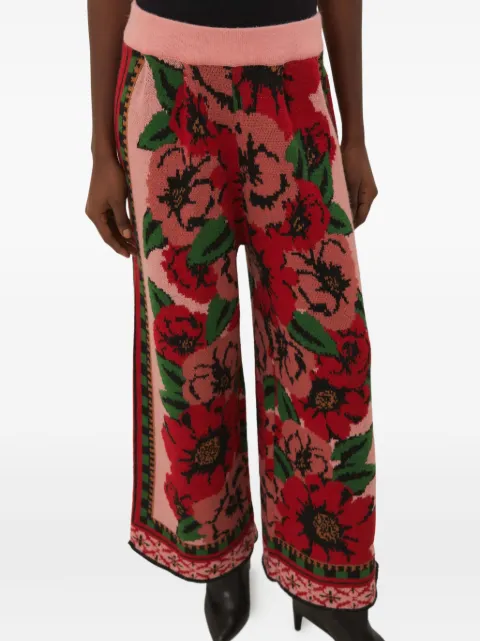 FARM Rio floral-pattern trousers