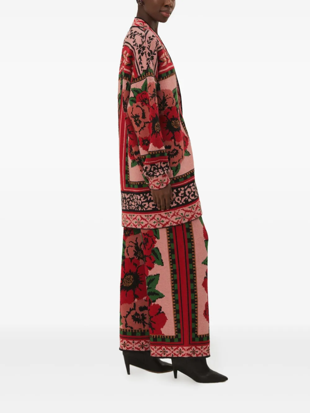 FARM Rio Broek met bloemenprint - Roze