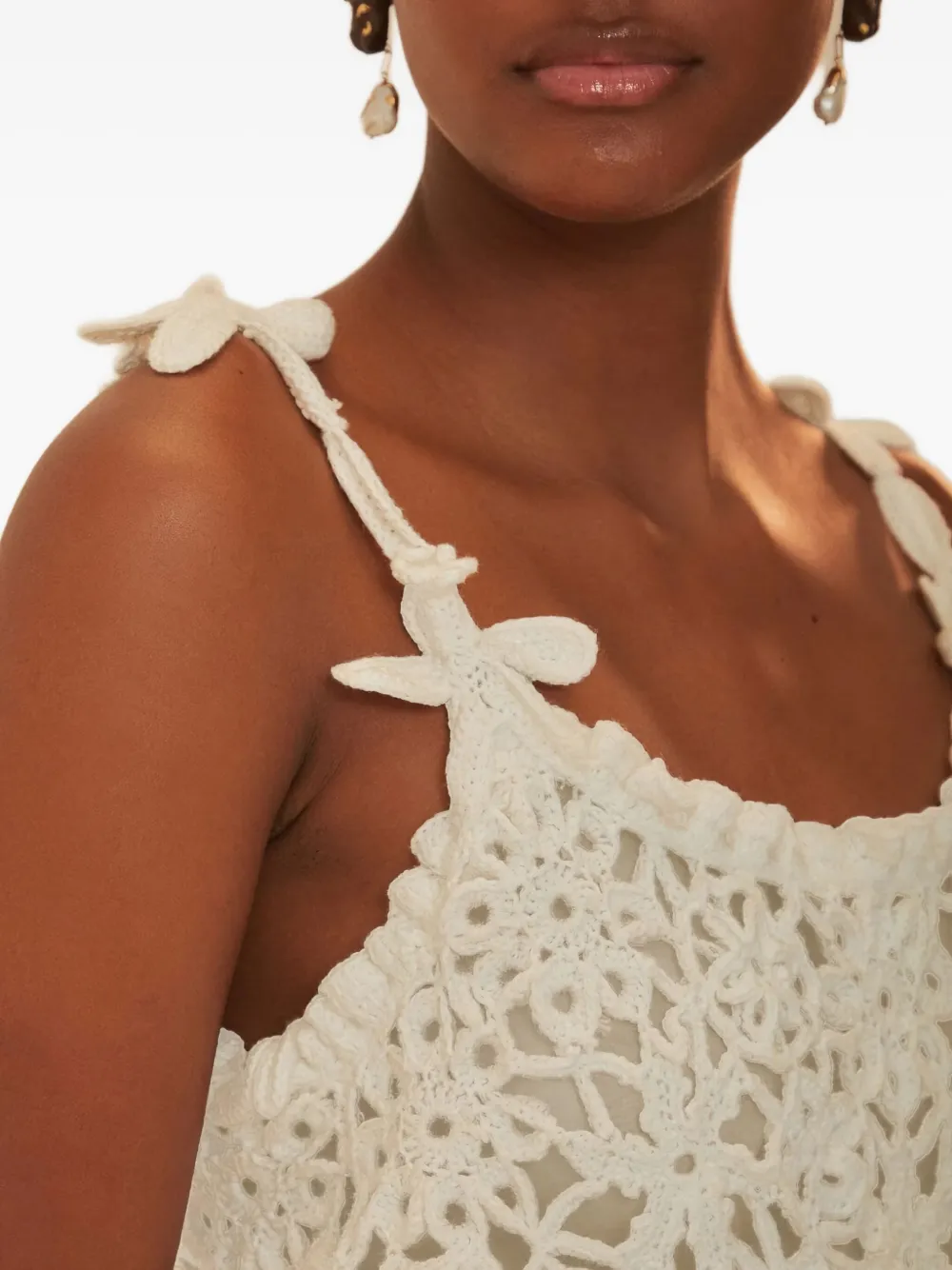  Farm Rio Crochet Top - White 