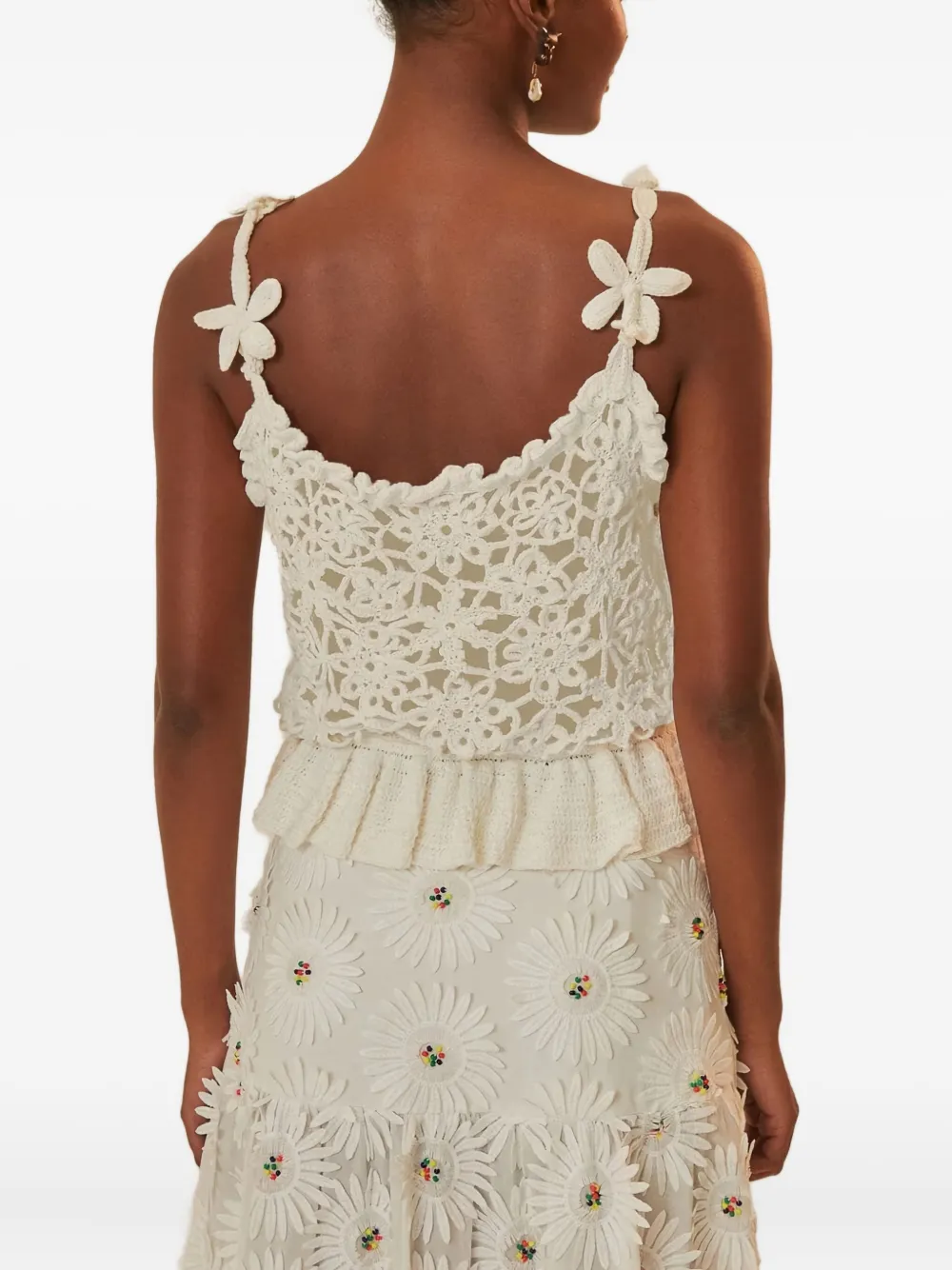  Farm Rio Crochet Top - White 