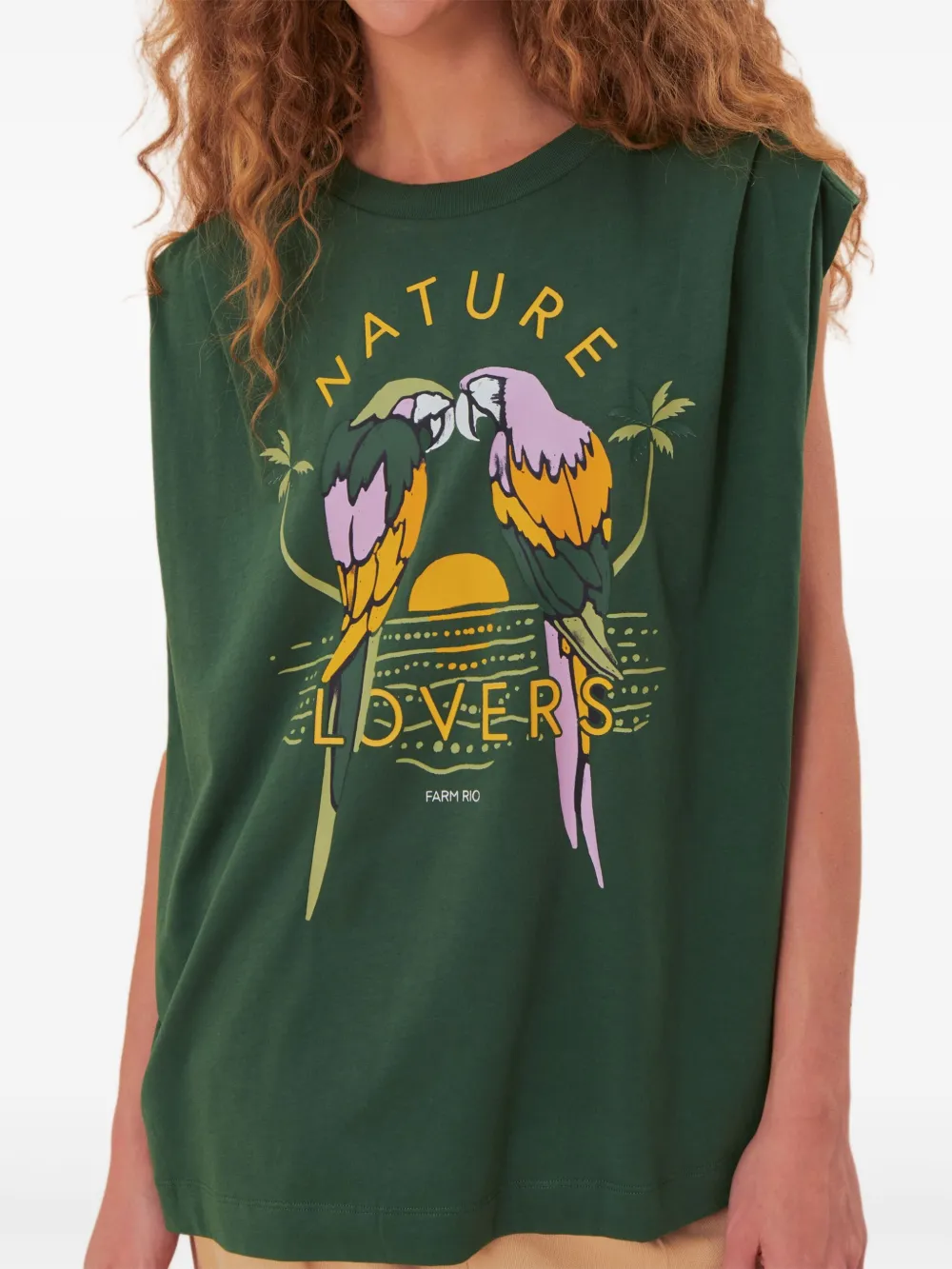FARM Rio Nature Lovers パデッドトップ - グリーン FARM Rio Nature Lovers パデッドトップ - グリーン