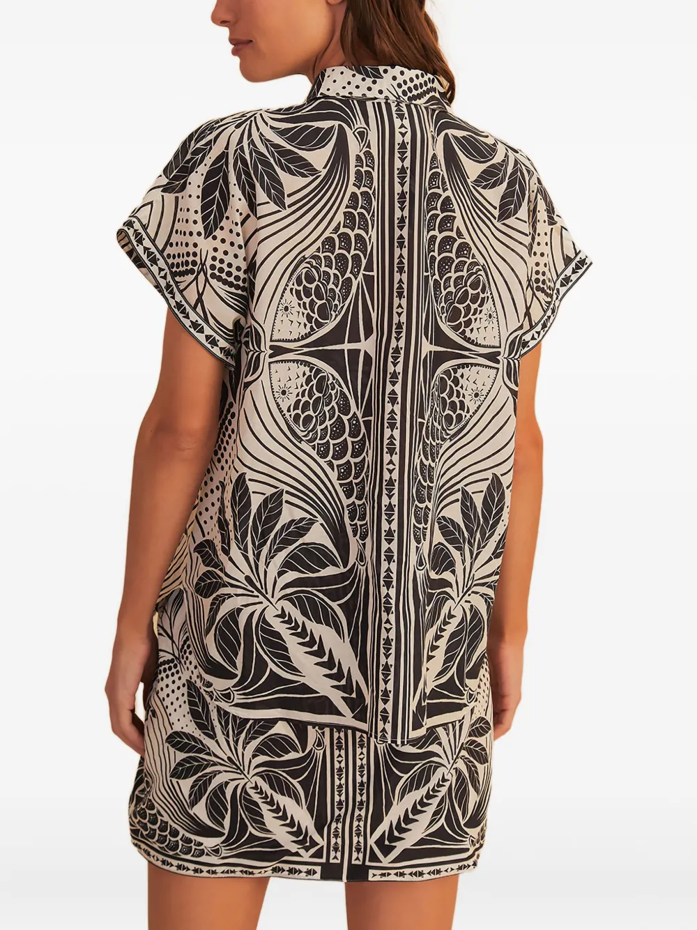 FARM Rio Blouse met grafische print - Wit