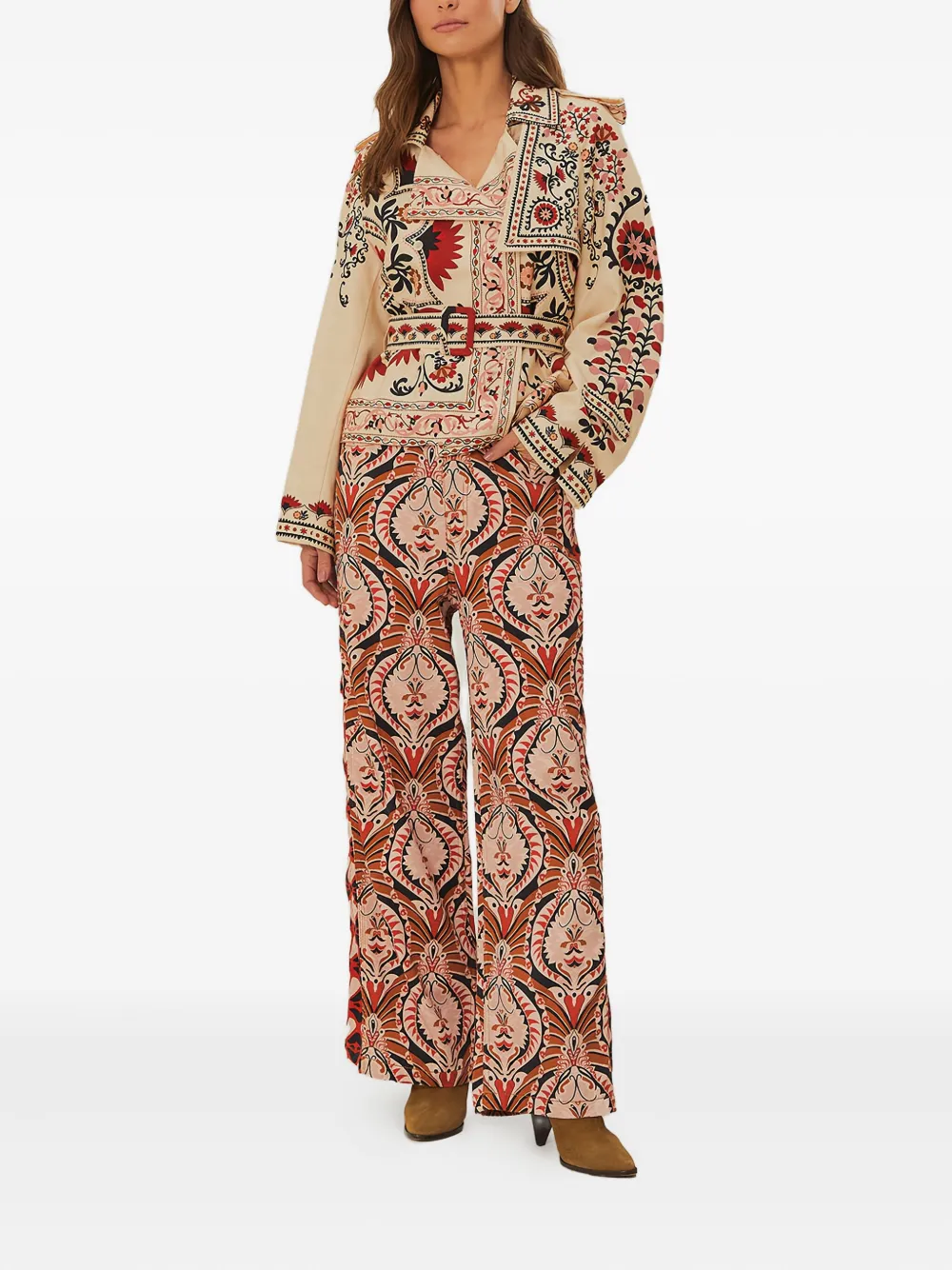 FARM Rio Broek met ananasprint - Rood