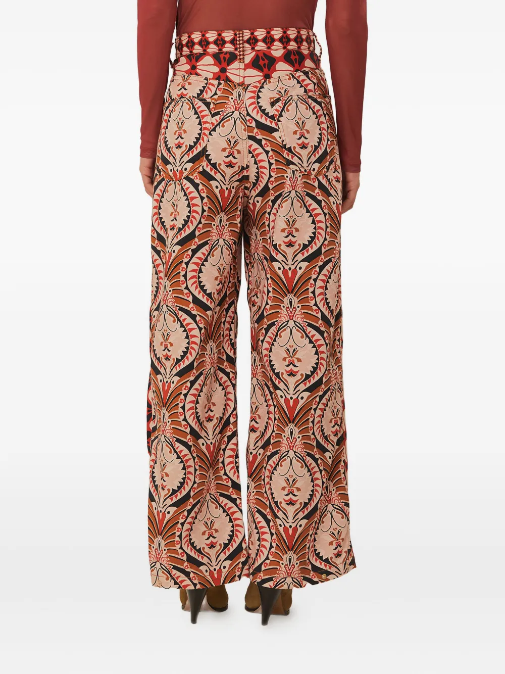 FARM Rio Broek met ananasprint Rood