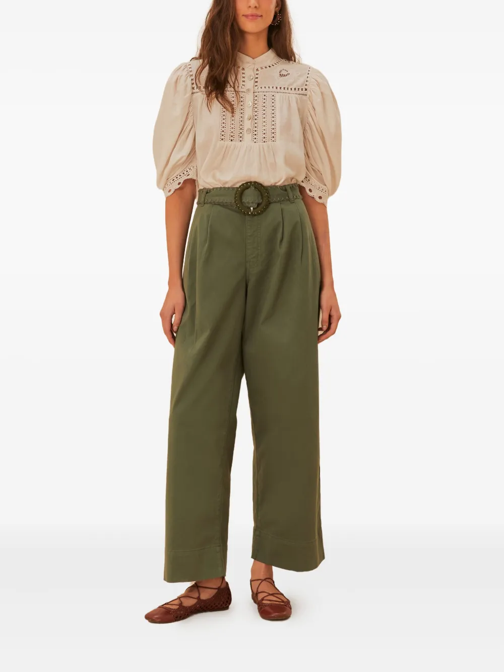 FARM Rio twill pleated trousers | High Waisted Pants | Image 2