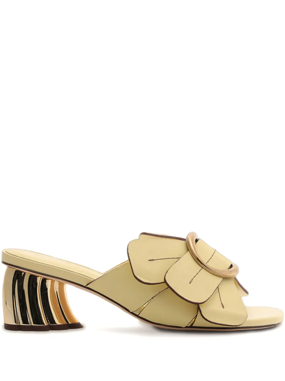 Farm Rio Daisy Mules In Yellow