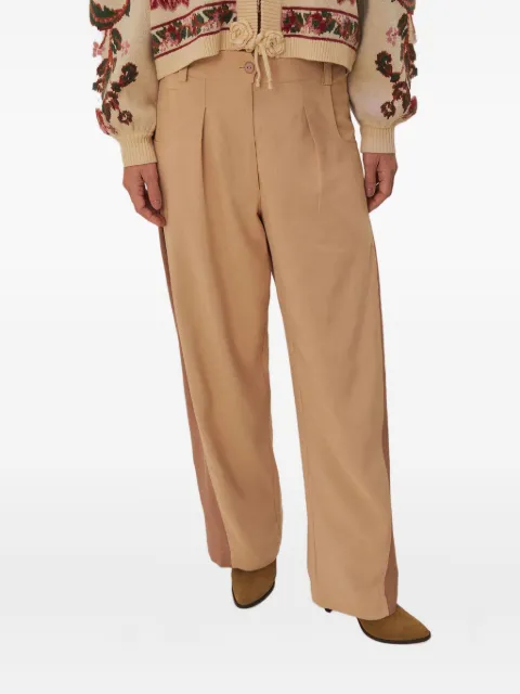 FARM Rio pleated side-panel trousers