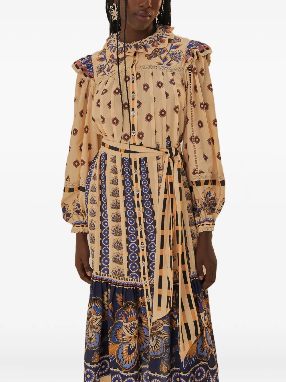 FARM Rio Ainika floral-print dress | Neutrals | Image 1