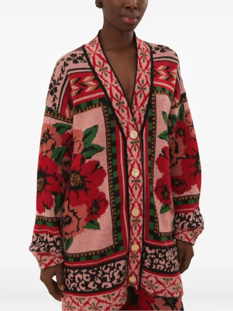 FARM Rio floral-print cardigan