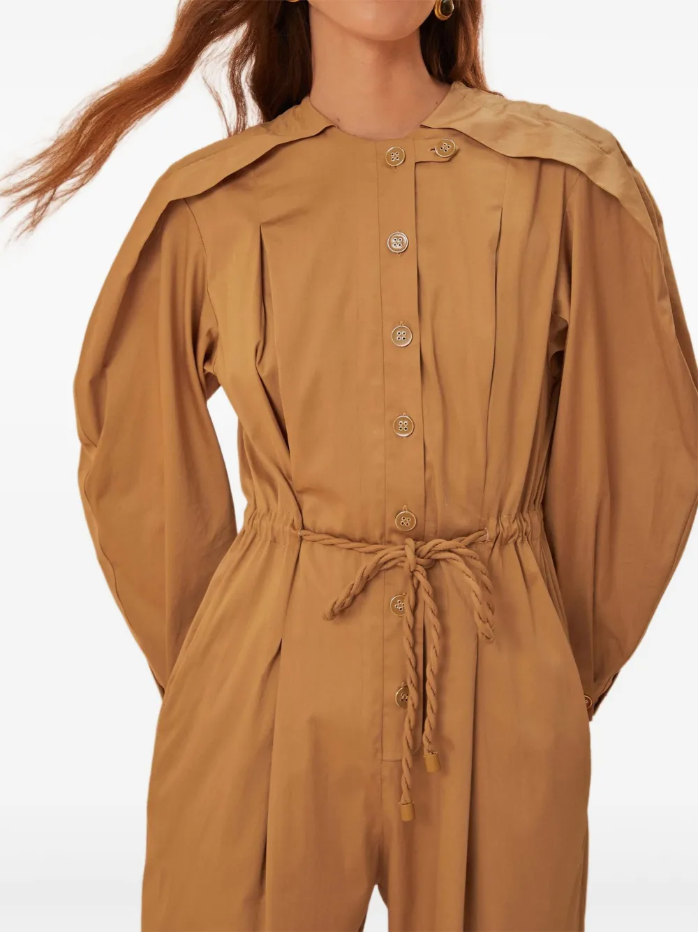 FARM Rio Jumpsuit met raglan mouwen Bruin