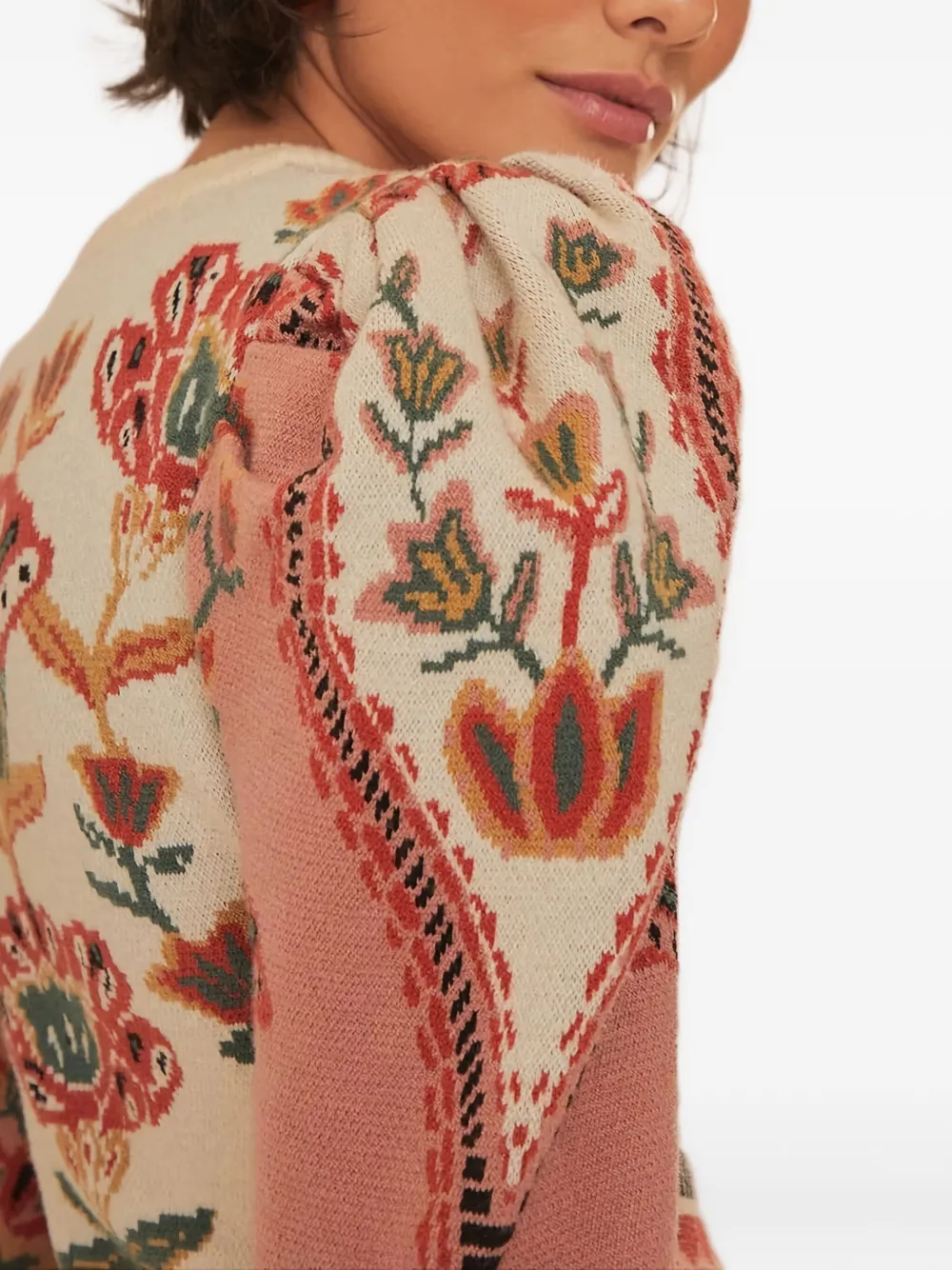 Farm Rio Riad Dress In Pink