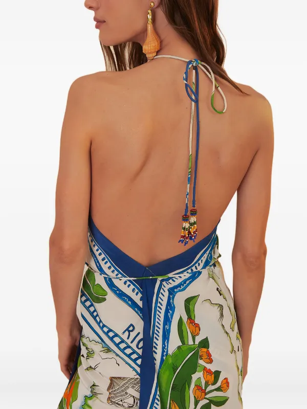 FARM Rio トロピカルプリント ドレス | ニュートラル | FARFETCH JP