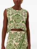 FARM Rio Delicate Tapestry-print top - Neutrals