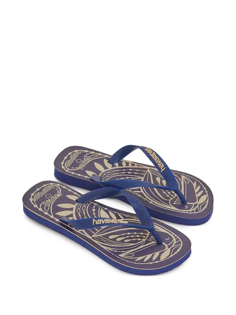 FARM Rio x Havaianas geometrical-print thong sandals Blue