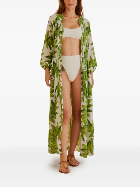 FARM Rio leaf-print beach dress