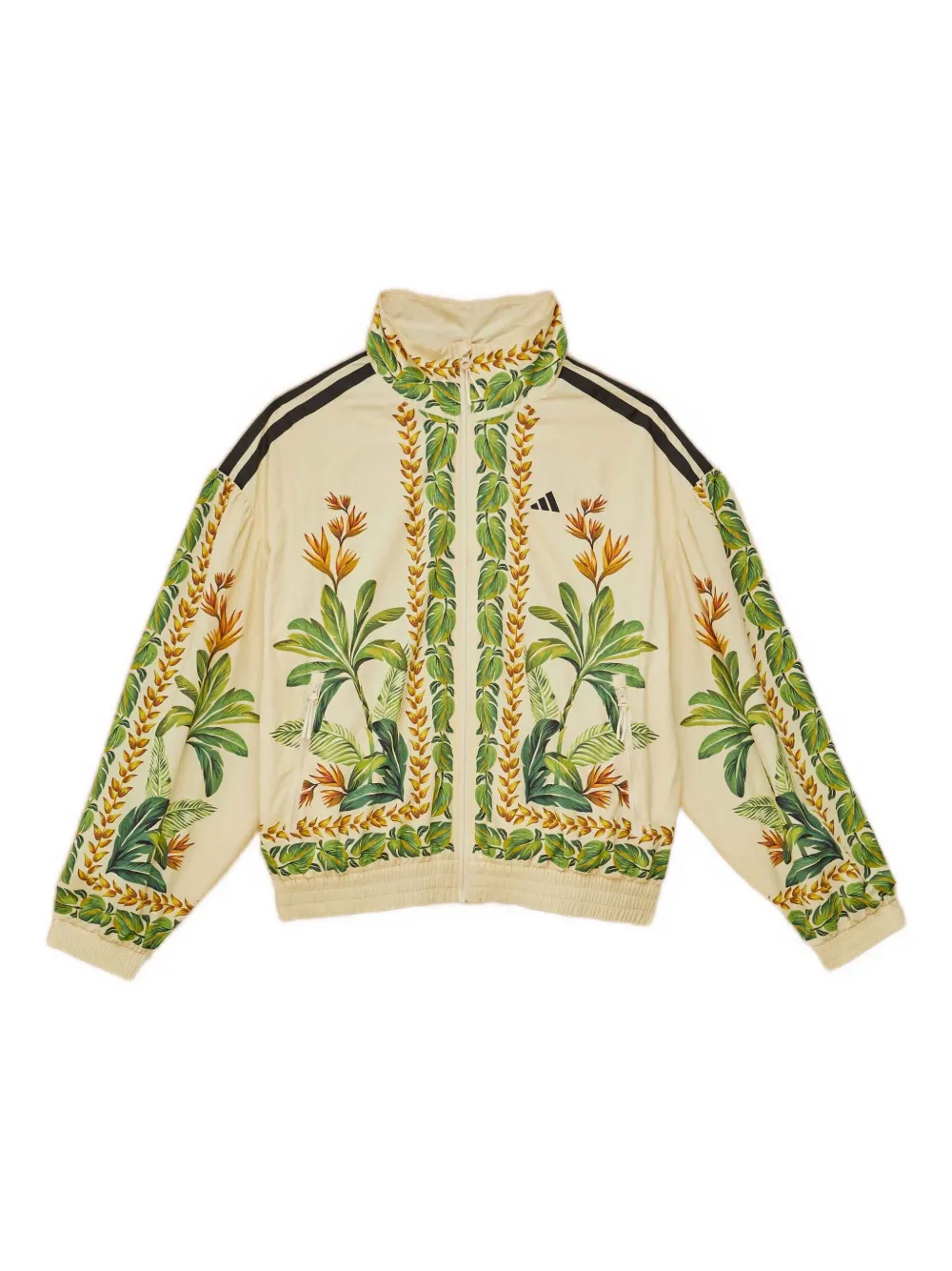 floral-print track jacket