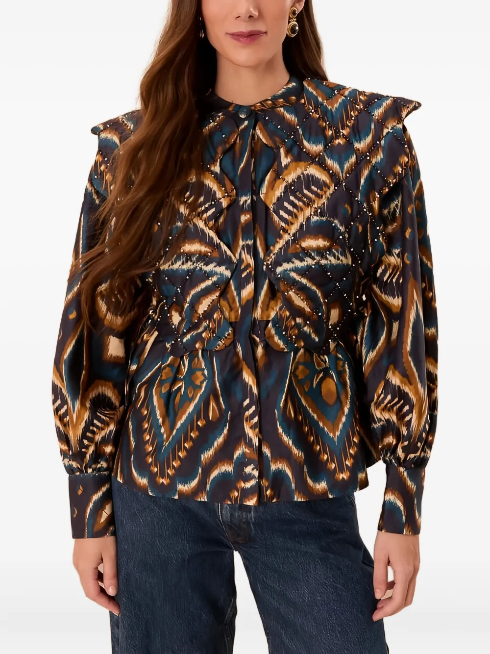 FARM Rio Katoenen shirt - Blauw