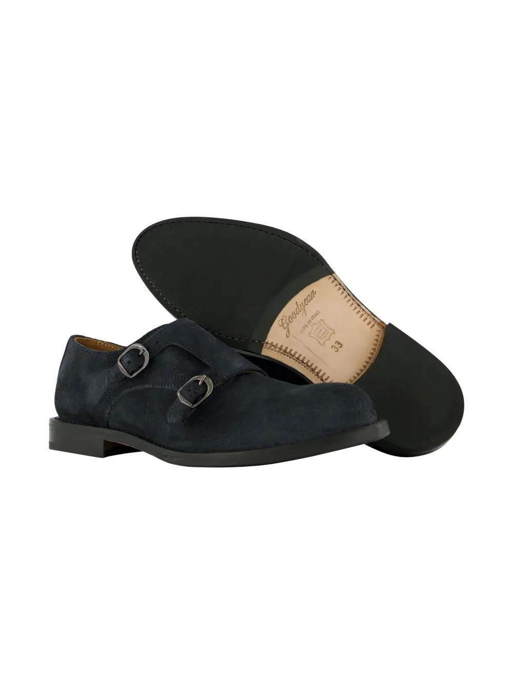 Gallucci Kids leather oxford shoes - Blauw