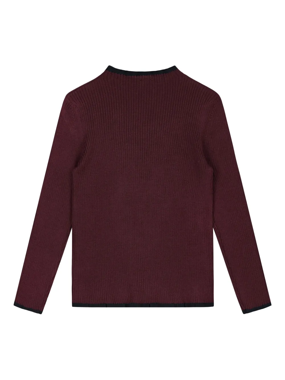 Il Gufo Ribgebreide trui Rood