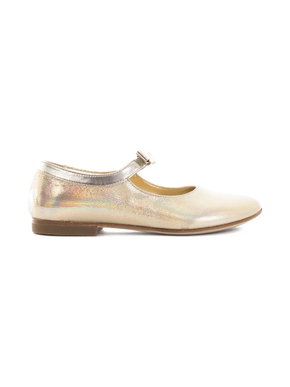Gallucci Kids metallic ballet flats Gold