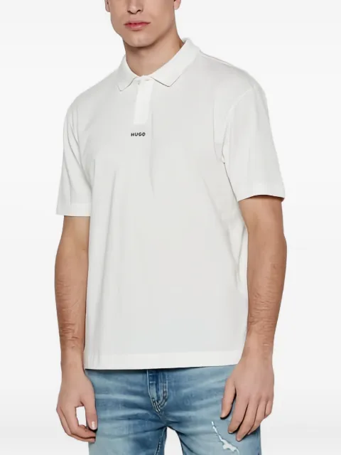 HUGO logo-embroidered polo shirt