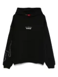 HUGO photograph-print hoodie - Black