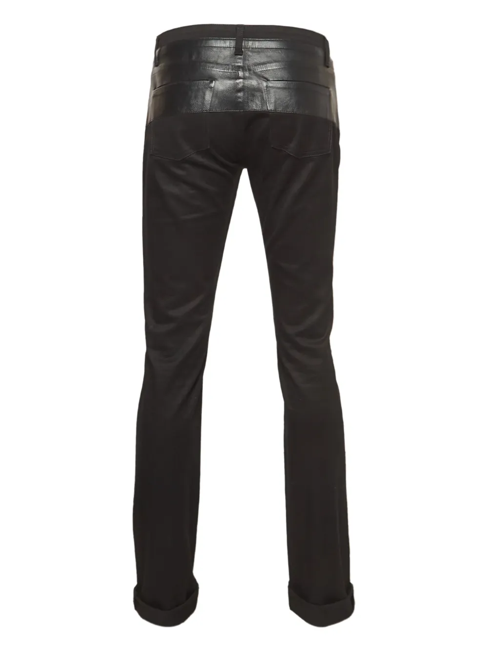 Gucci Pre-Owned leather-trim trousers | Image 2