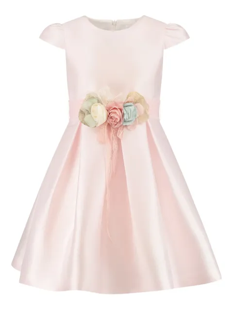 Mimilù floral-appliqué dress