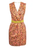 Elisabetta Franchi chain-belt mini dress - Orange