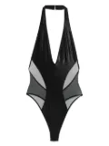 Maison Close Minuit backless swimsuit - Black