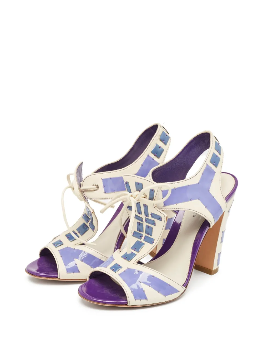 Sergio Rossi Vintage 105mm leather heeled sandals | Image 2