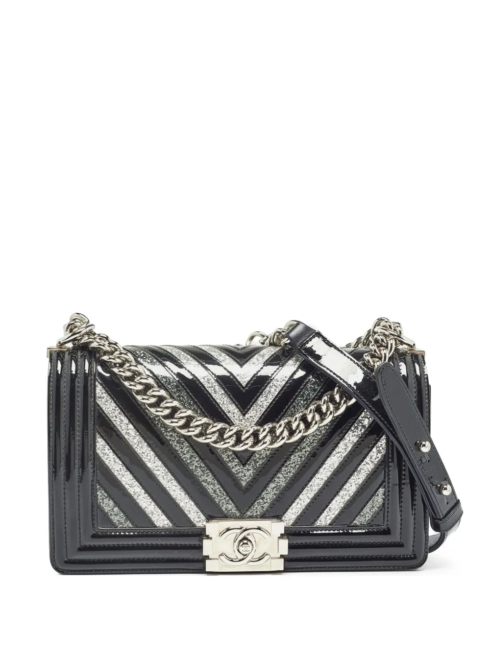 CHANEL Pre-Owned ボーイ フラップ ショルダーバッグ - ブラック CHANEL Pre-Owned ボーイ フラップ ショルダーバッグ - ブラック