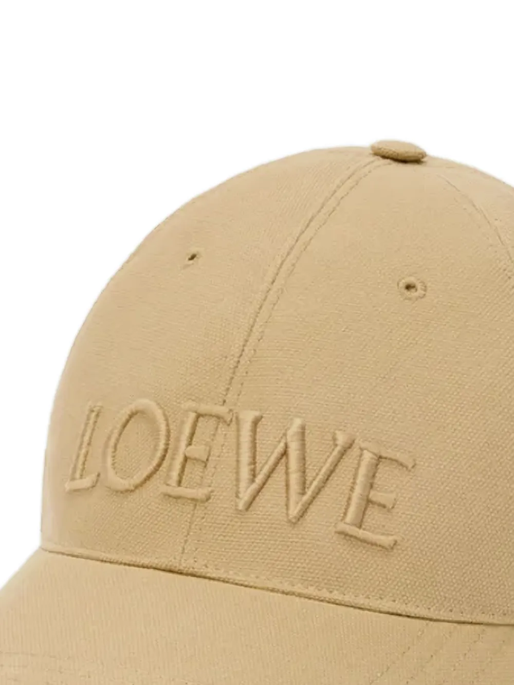 LOEWE Honkbalpet met geborduurd logo - Beige