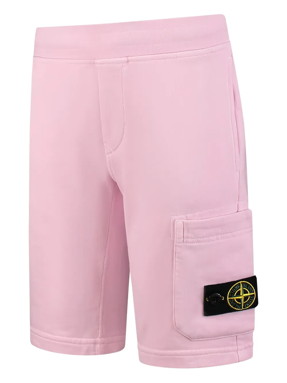 Stone Island Junior Shorts met Compass-logopatch Roze