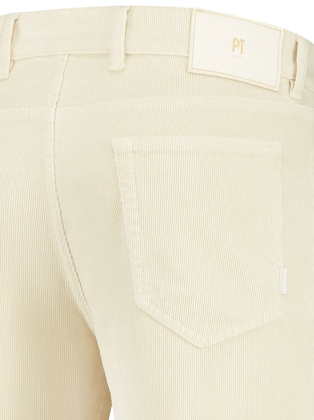 PT Torino logo-patch trousers - Beige