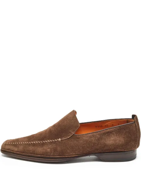 Santoni mocasines de gamuza de archivo
