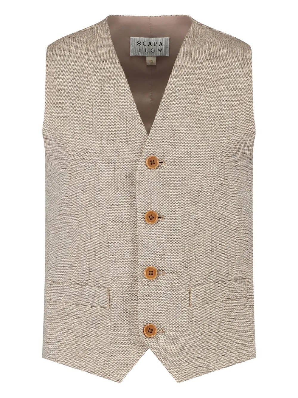 Scapa button-down waistcoat | Neutrals | Image 1