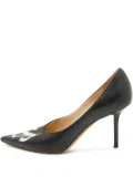 Jimmy Choo Pre-Owned 90mm leather heeled pumps - Black