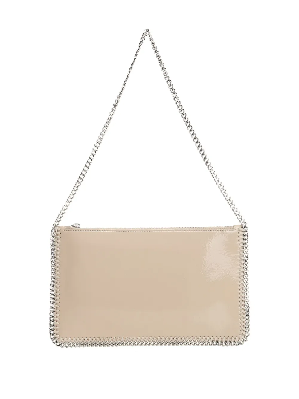 Stella McCartney Clutch met kettingdetail - Beige