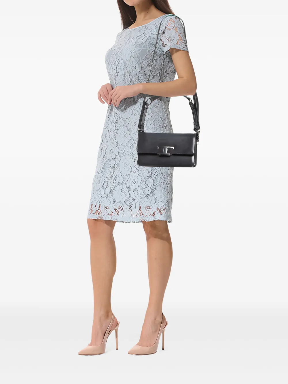Tod's Vintage  mini T Timeless shoulder bag Grey | Pre-Owned | Image 2