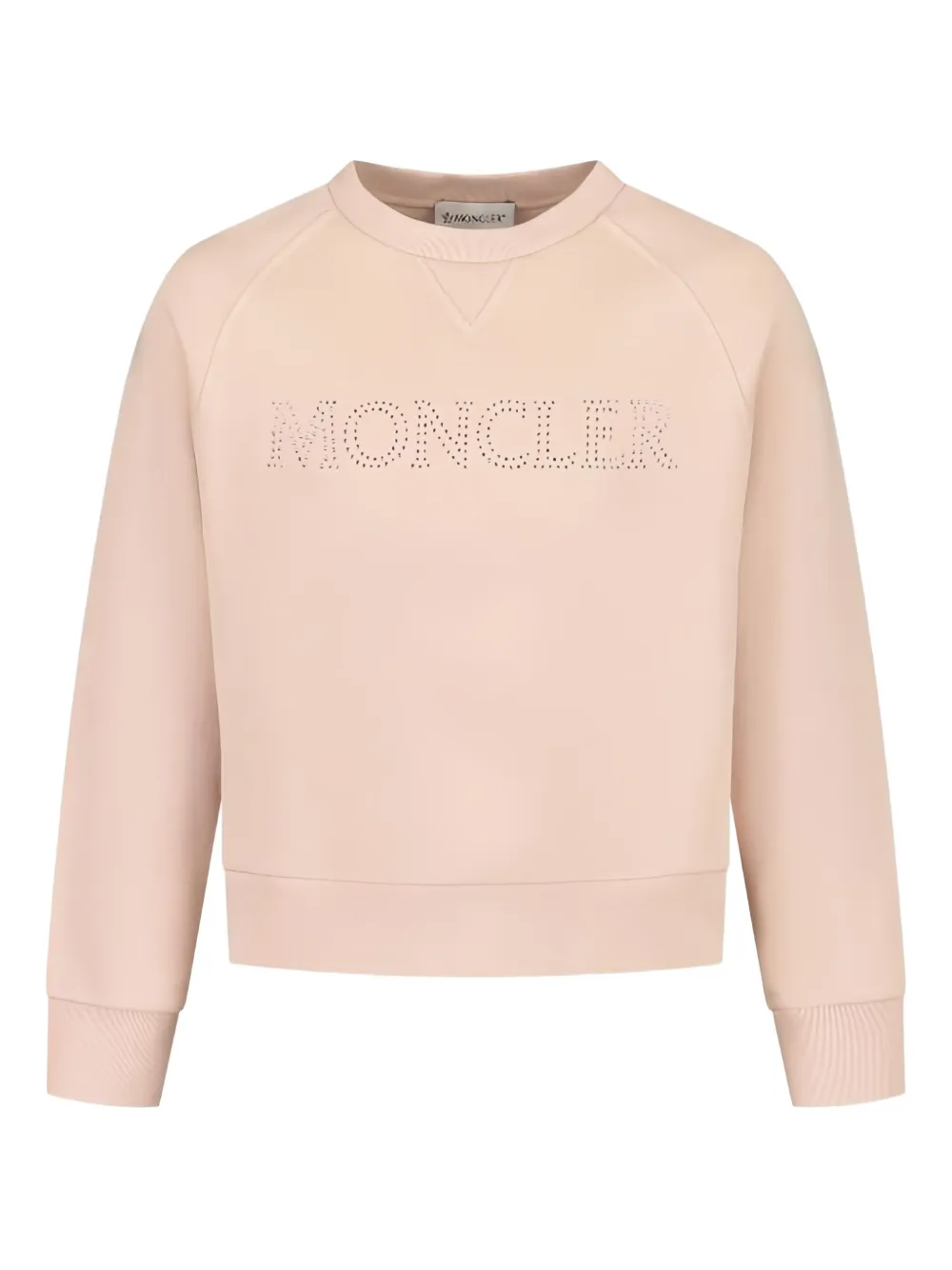 Moncler Enfant Sweater met logoprint Roze