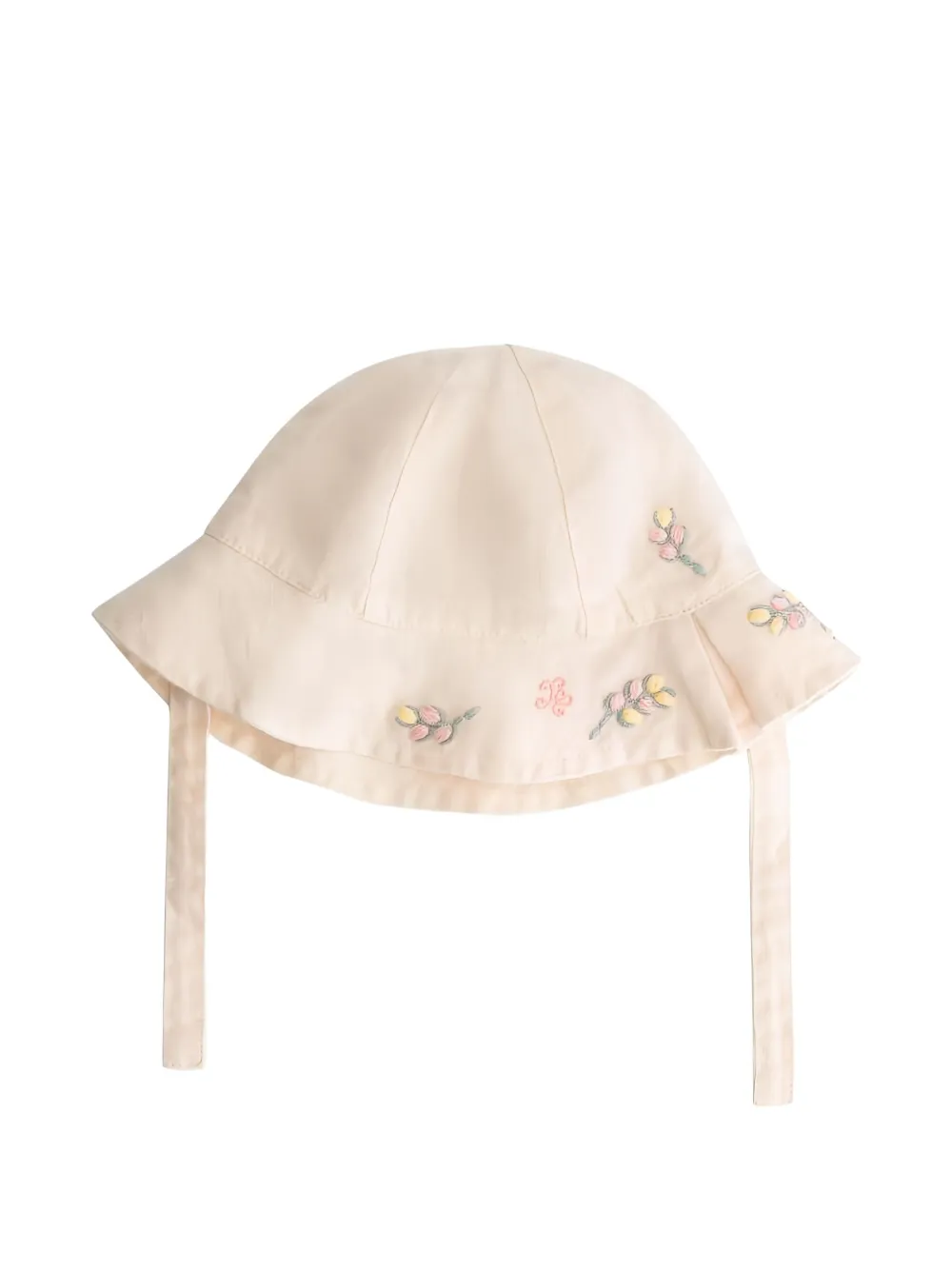 Tartine Et Chocolat Hoed met geborduurde bloemen - Beige