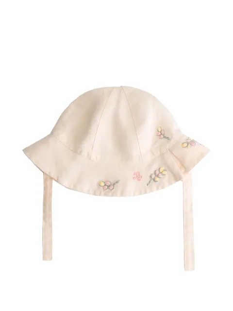 Tartine Et Chocolat floral-embroidered hat 