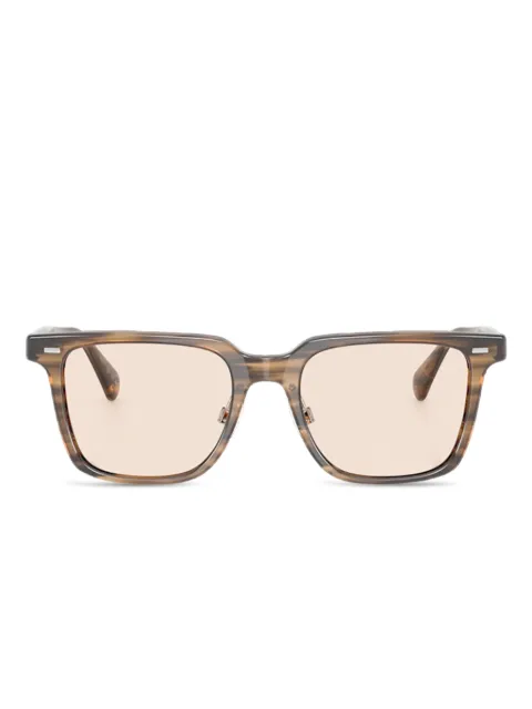 Oliver Peoples スクエアフレーム サングラス