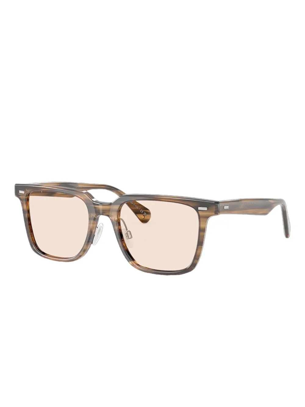 Oliver Peoples Zonnebril met vierkant montuur Groen